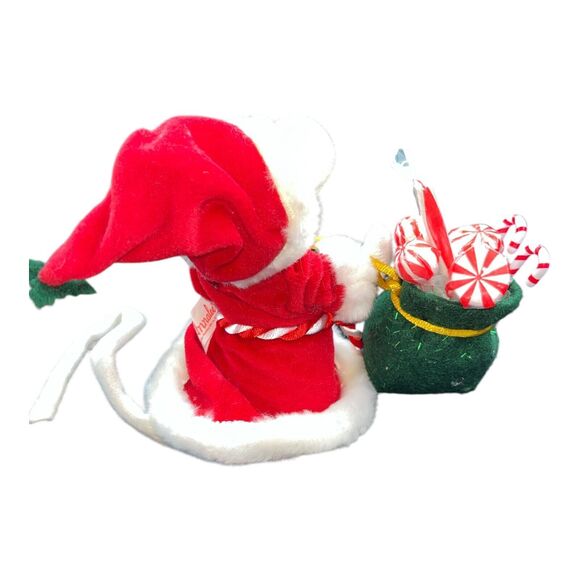 Annalee 2005 Christmas Santa Mouse w/ Peppermint Candy Sack Bag 6" Figure EUC - Picture 5 of 6